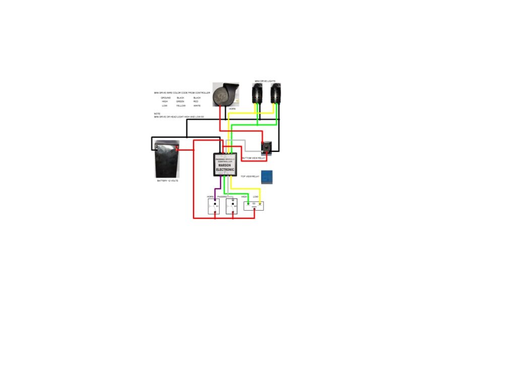 Wiring diagram passing circuit